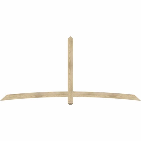 Ekena Millwork Bellingham Rough Sawn Timber Gable Bracket, Douglas Fir, 108"W x 49"H x 4"D x 4"F, 11/12 Pitch GBW108X49X0404BEL00RDF
